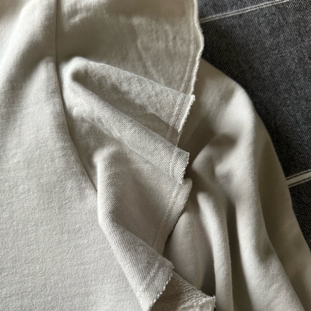 Universal Thread Women's Cream Ruffle Sleeve Sweatshirt - Picture 9 of 11